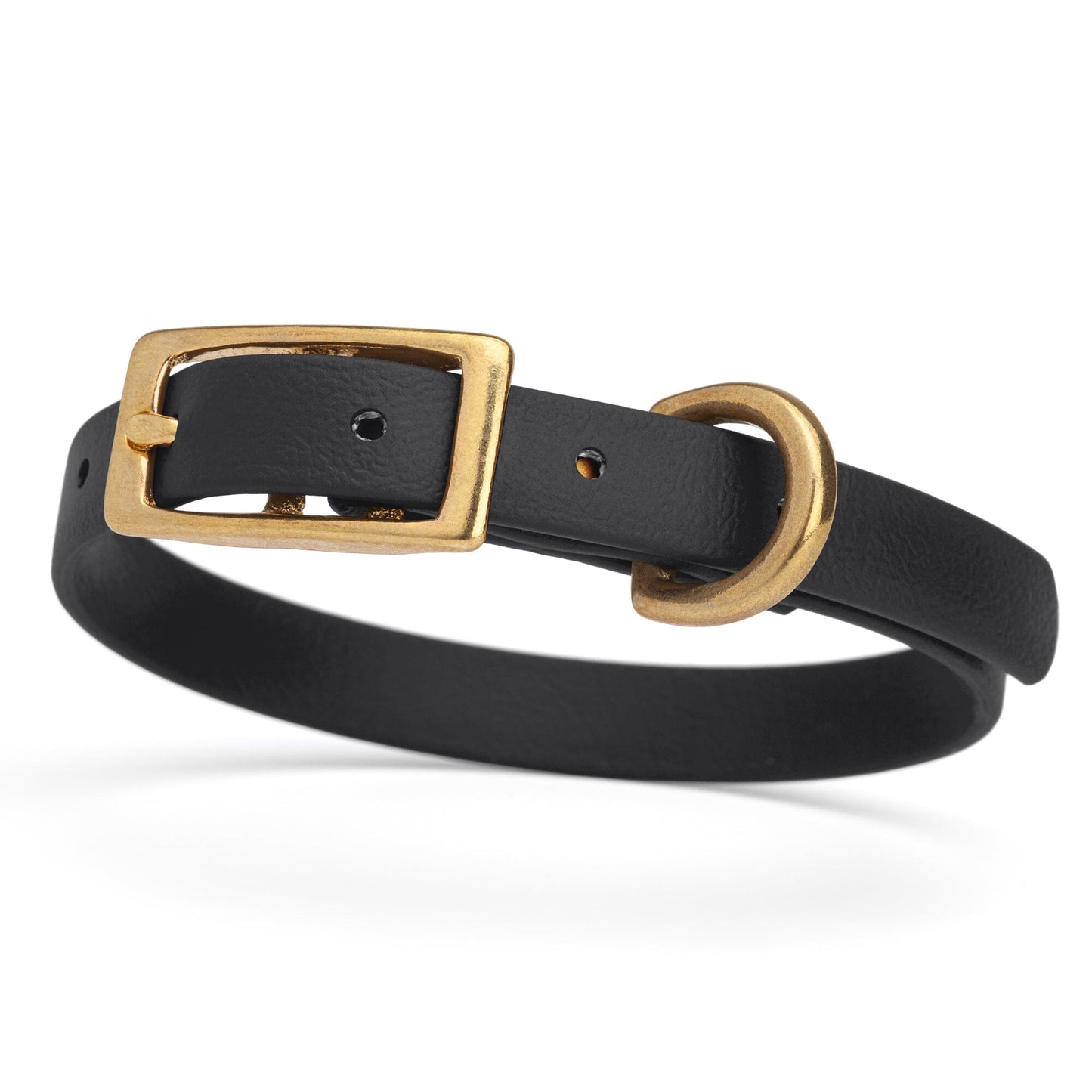 Waterproof Dog Collar with Brass Hardware