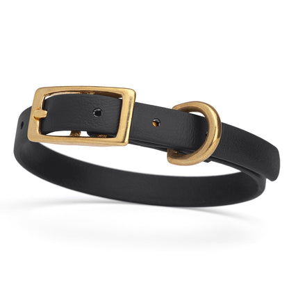 Waterproof Dog Collar with Brass Hardware