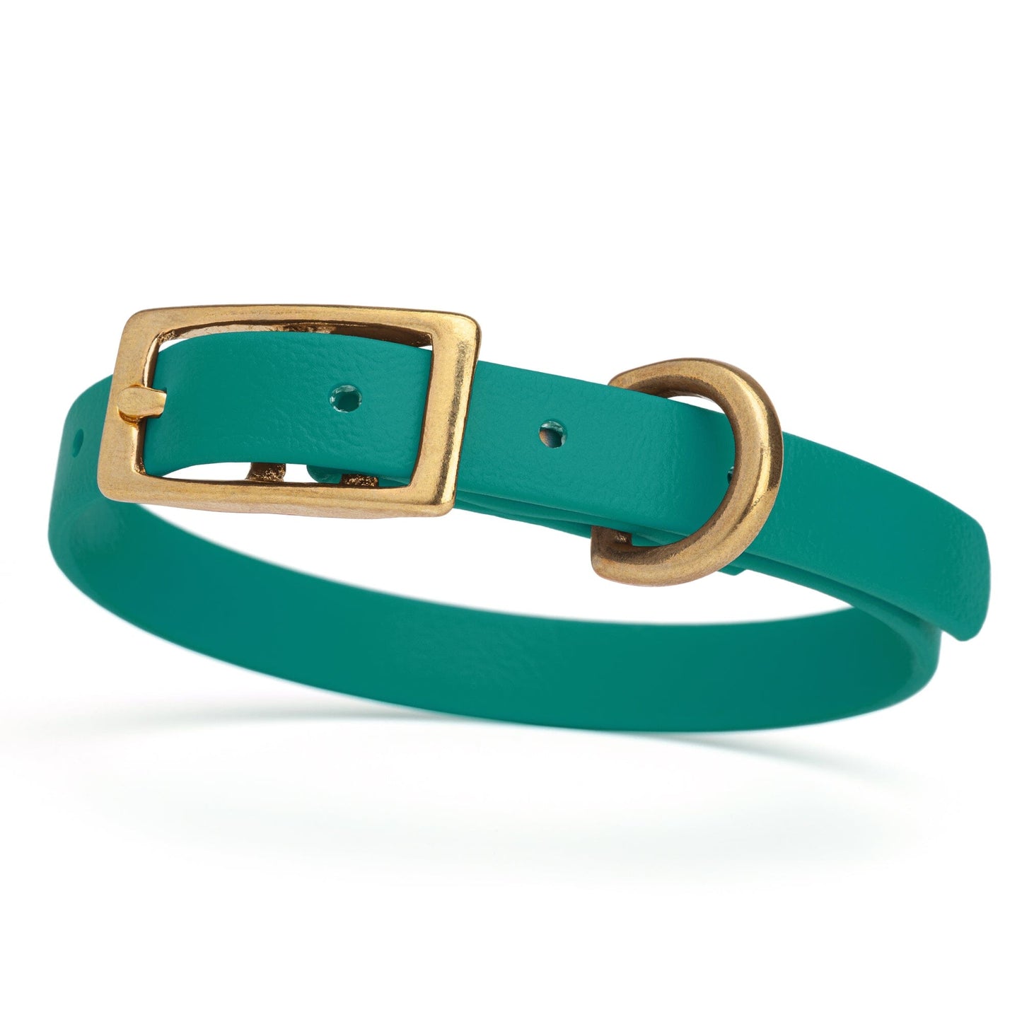 Waterproof Dog Collar with Brass Hardware