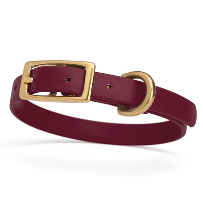 Waterproof Dog Collar with Brass Hardware