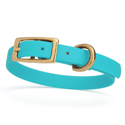 Waterproof Dog Collar with Brass Hardware