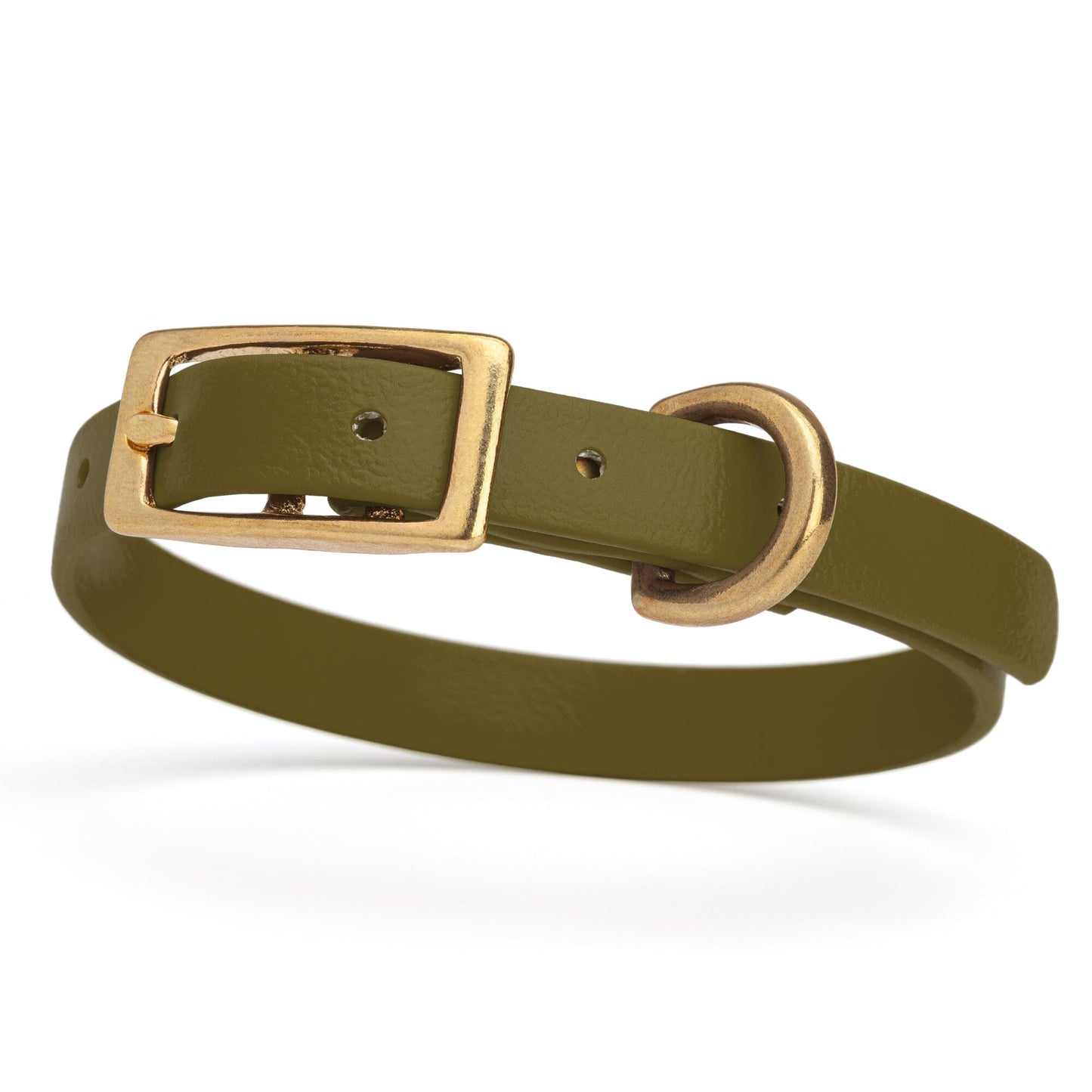 Waterproof Dog Collar with Brass Hardware