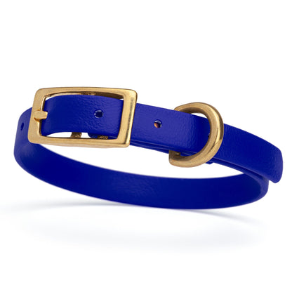 Waterproof Dog Collar with Brass Hardware