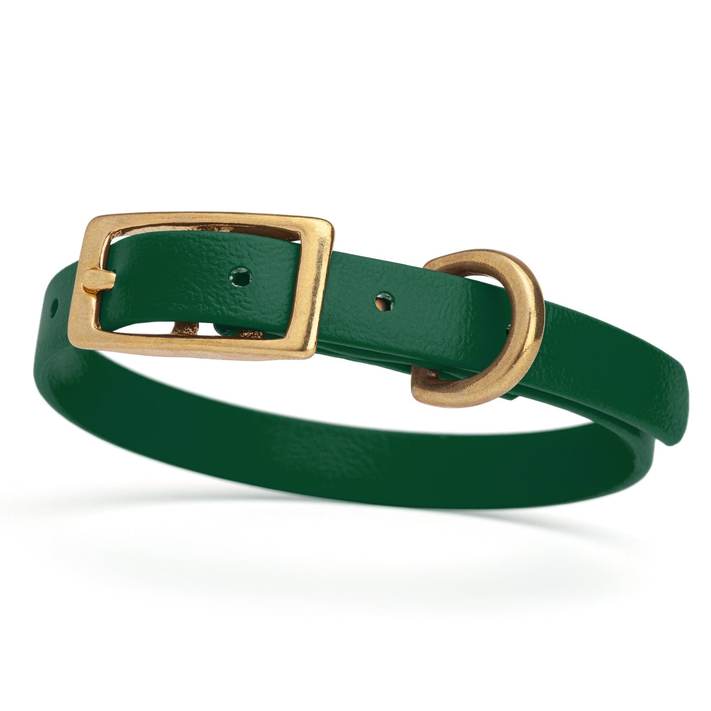 Waterproof Dog Collar with Brass Hardware