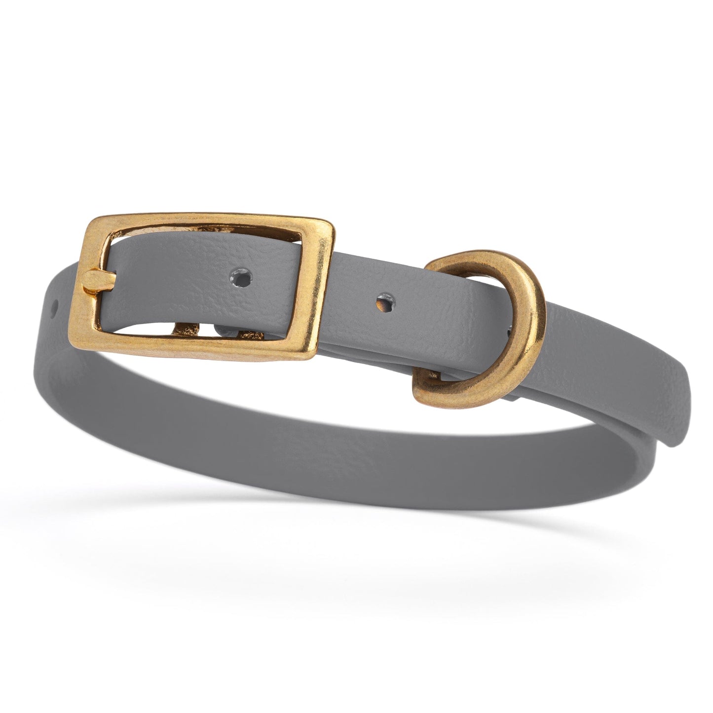 Waterproof Dog Collar with Brass Hardware