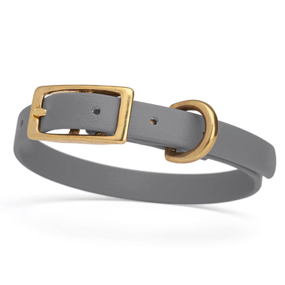 Waterproof Dog Collar with Brass Hardware