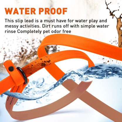 Biothane Slip Lead for Dogs, 5 ft and 7 ft