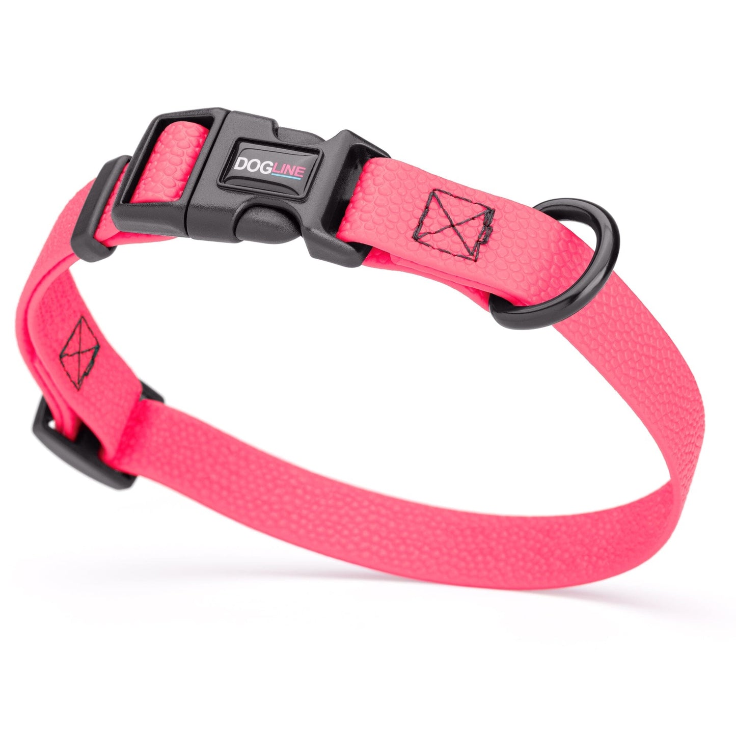 Pebble Emboss Biothane Dog Collar with Quick Release Buckle